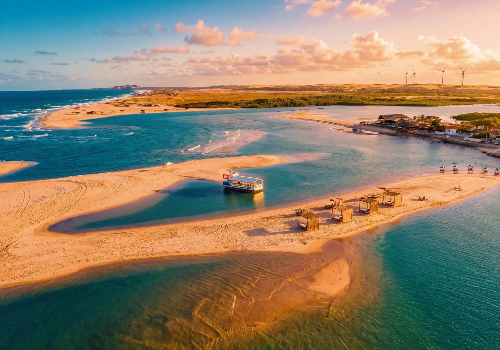 Pôr do sol na Barra Nova